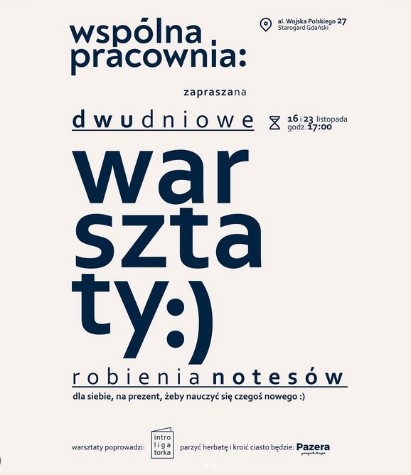 Read more about the article Warsztaty robienia notesów